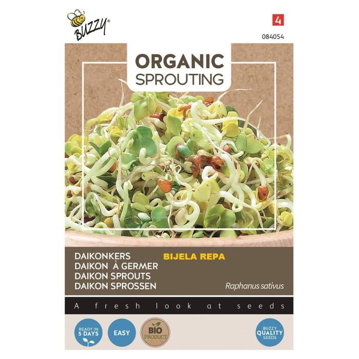 Buzzy® Organic Sprouting Daikonkers (BIO)-BZ084054