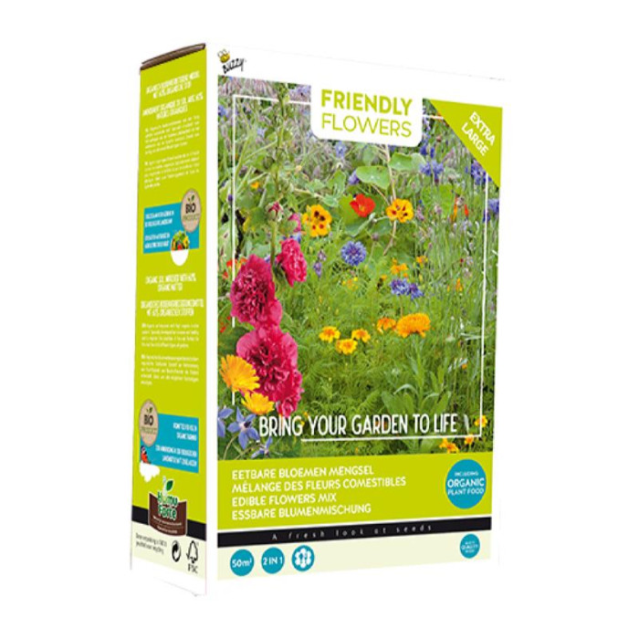 Jestivo cvijece-set-Buzzy® Friendly Flowers XL Eetbare bloemen 50m²-085093